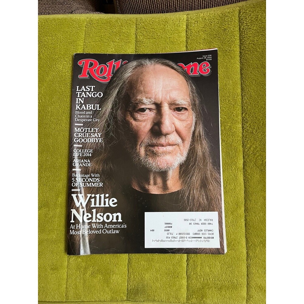 Rolling Stone Magazine #1216 August 28, 2014 Willie Nelson Cover Ariana Grande M